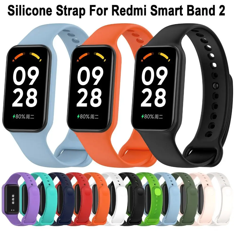 Pulseira de Substituição para Redmi Smart Band 2, Pulseira de Silicone Macio para Redmi Band 2, Correia Esportiva
