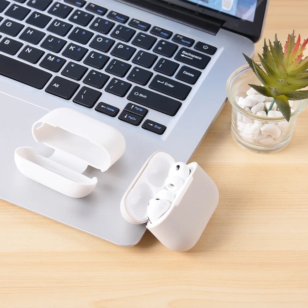 Capa Protetora de Silicone Integrada Ultrafina e Antichoque para Fones de Ouvido, Compatível com Apple AirPods Pro 3, Acessórios para Fones de Ouvido Bluetooth Sem Fio