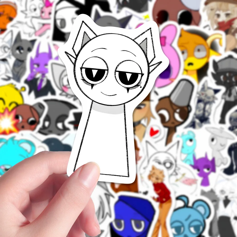 240 Adesivos Sprunki Beat Box Criativos para Fãs de Jogos e OC, Decalques Decorativos DIY para Cadernos, iPads, Capas de Celular, Laptops e Diários