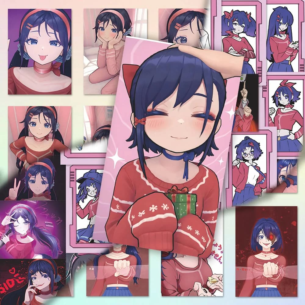 Adesivos MiSide Fofos: Decalques de Vinil Decorativos Impermeáveis Autoadesivos DIY para Capas de Celular, Laptops e Notebooks