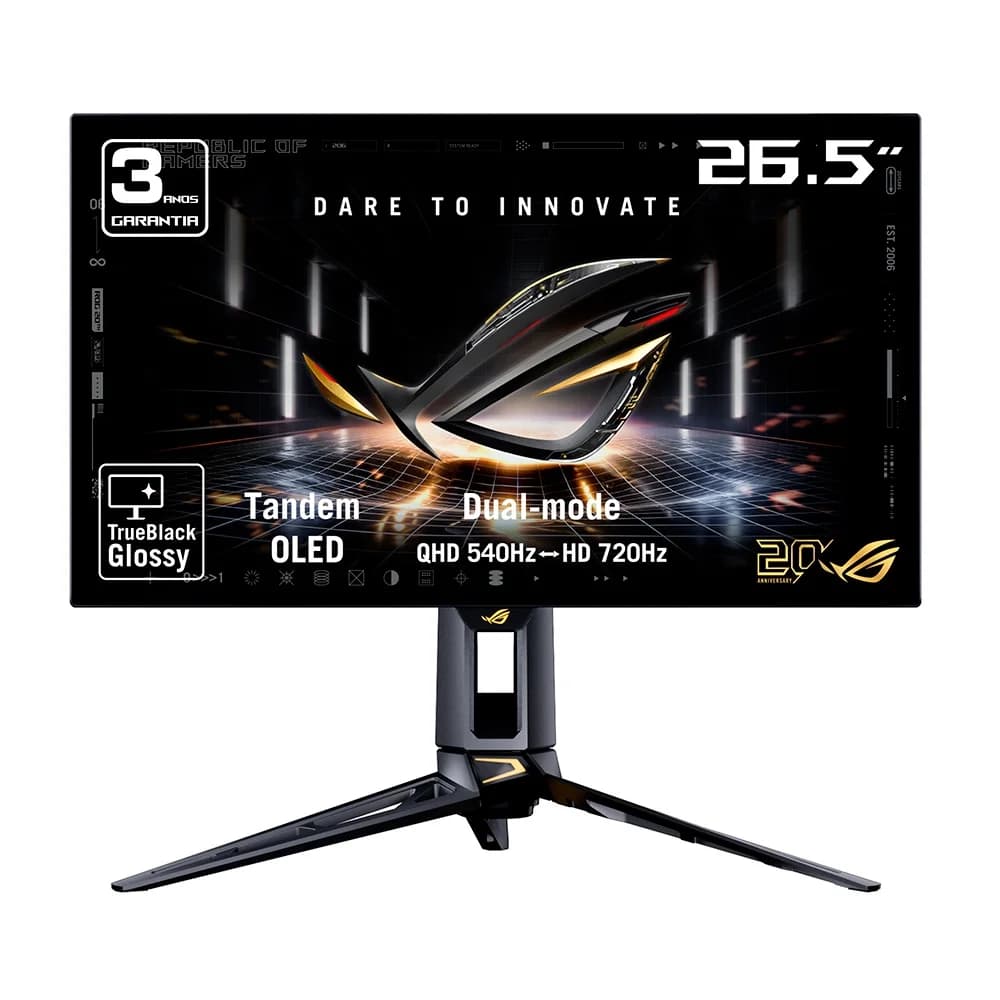 Monitor Gamer ASUS ROG Swift OLED PG27AQWP-G Edition 20, 27", QHD, 540Hz, 0.02ms - ROG-SWIFT-OLED-PG27AQWP-G-EDITION-20
