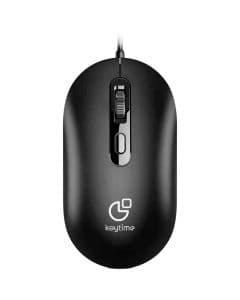 Mouse Keytime Office TechGear 4 Botões C/Fio 2400DPI Preto