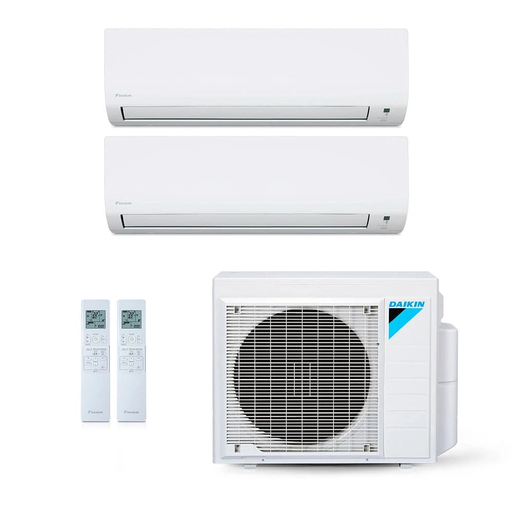 Ar-Condicionado Multi Split Inverter Daikin 24.000 BTUs (1x Evap HW 9.000 + 1x Evap HW 18.000) Quente/Frio 220V