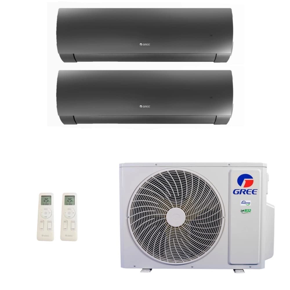 Ar-Condicionado Multi Split Inverter Gree 18.000 (2x Evap HW 12.000) Quente/Frio 220V