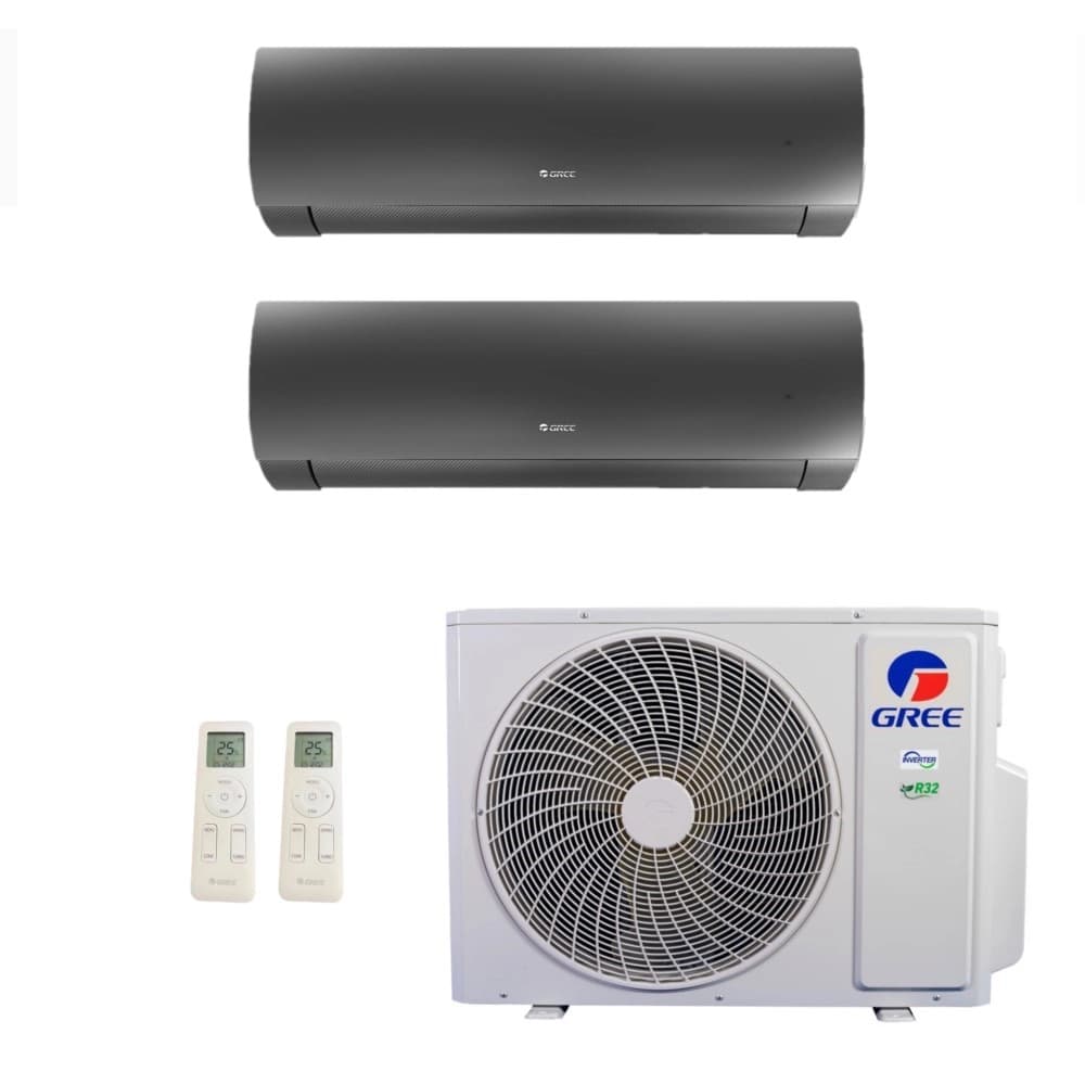 Ar-Condicionado Multi Split Inverter Gree 24.000 (2x Evap HW 18.000) Quente/Frio 220V