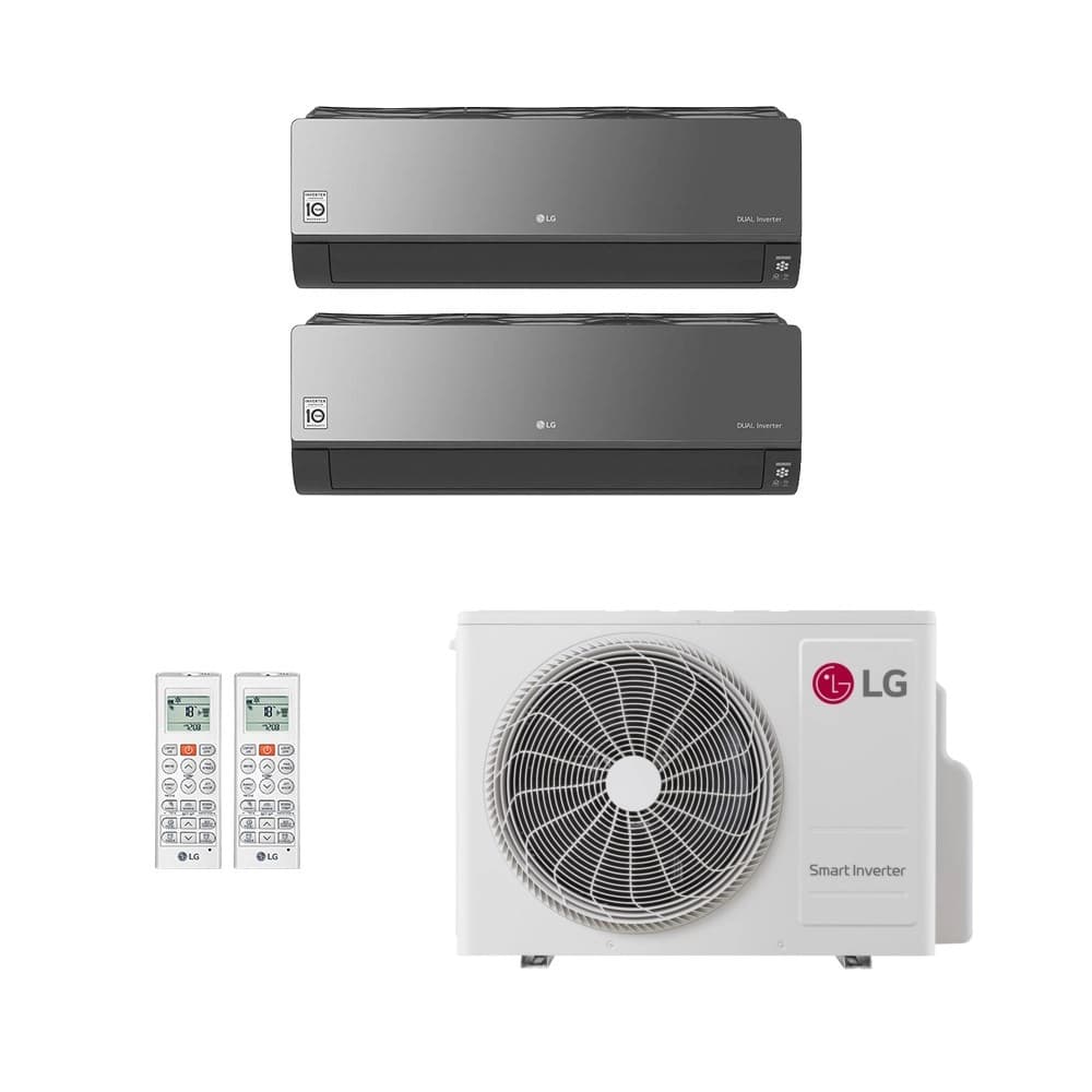 Ar-Condicionado Multi Split Inverter LG 18.000 (1x Evap HW Artcool 7.000 + 1x Evap HW Artcool 12.000) Só Frio 220V
