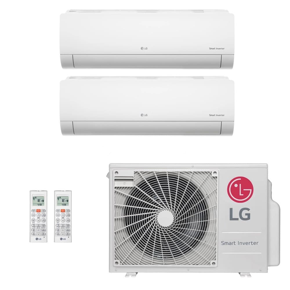 Ar-Condicionado Multi Split Inverter LG 18.000 (2x Evap HW 9.000) Quente/Frio 220V