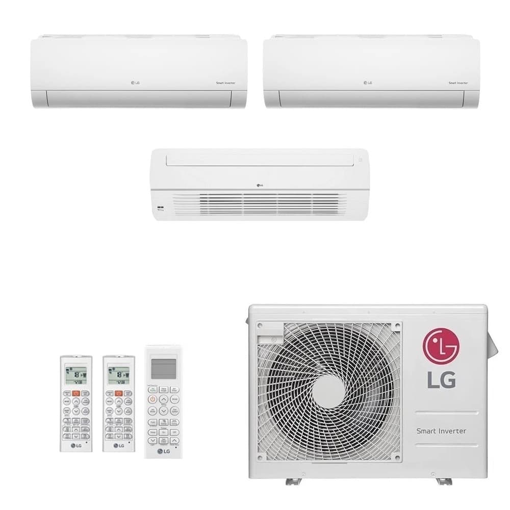 Ar-Condicionado Multi Split Inverter Midea 36.000 (2x Evap Cassete 1 Via 18.000) Quente/Frio 220V