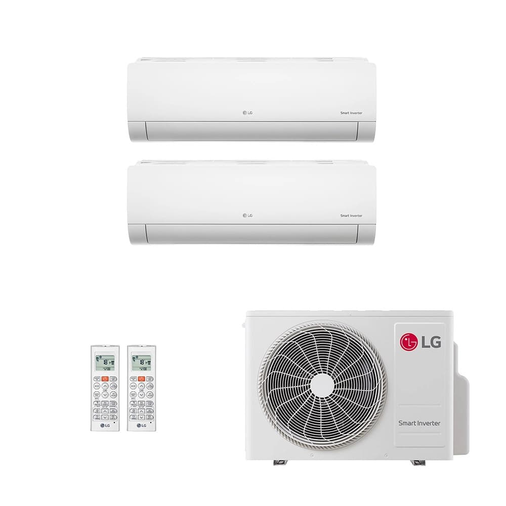 Ar-condicionado Multi Split Inverter LG 24.000 (2x Evap HW 7.000) Só Frio 220V